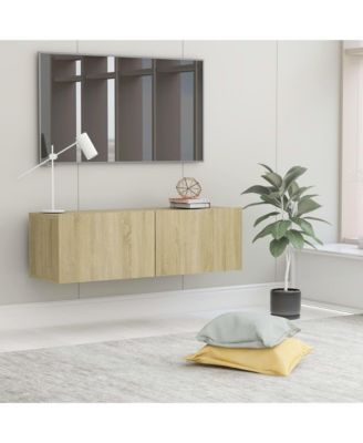 TV Stand Sonoma Oak 39.4"x11.8"x11.8" Engineered Wood