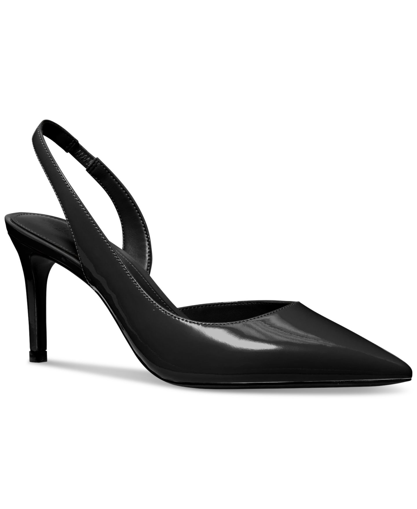 Женские туфли Michael Kors Alina Flex Slingback Pumps, цвет: Чёрный кожаный — фото 1