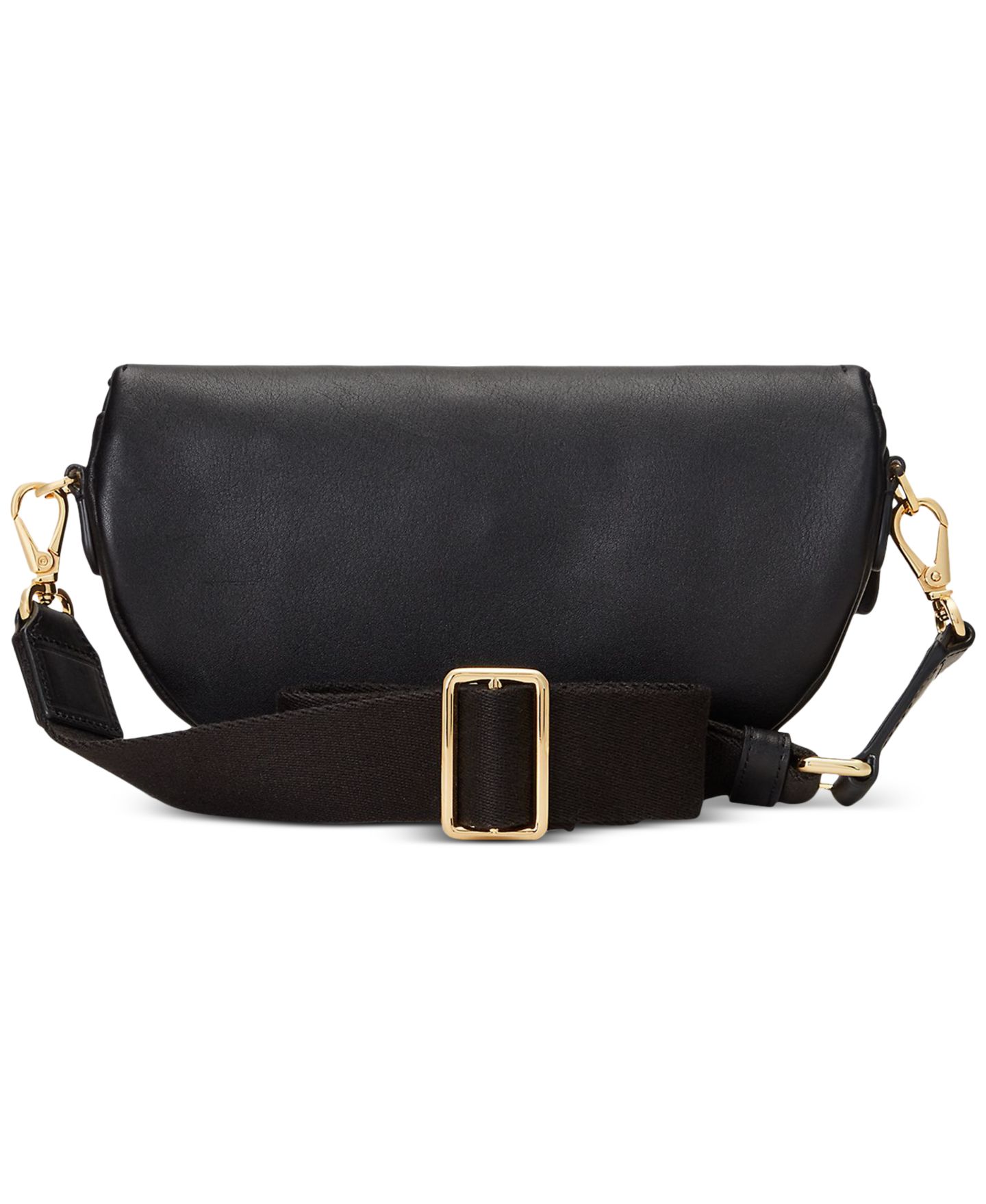Женская сумка Lauren Ralph Lauren Leather Marcy Small Belt, цвет: Чёрный — фото 4