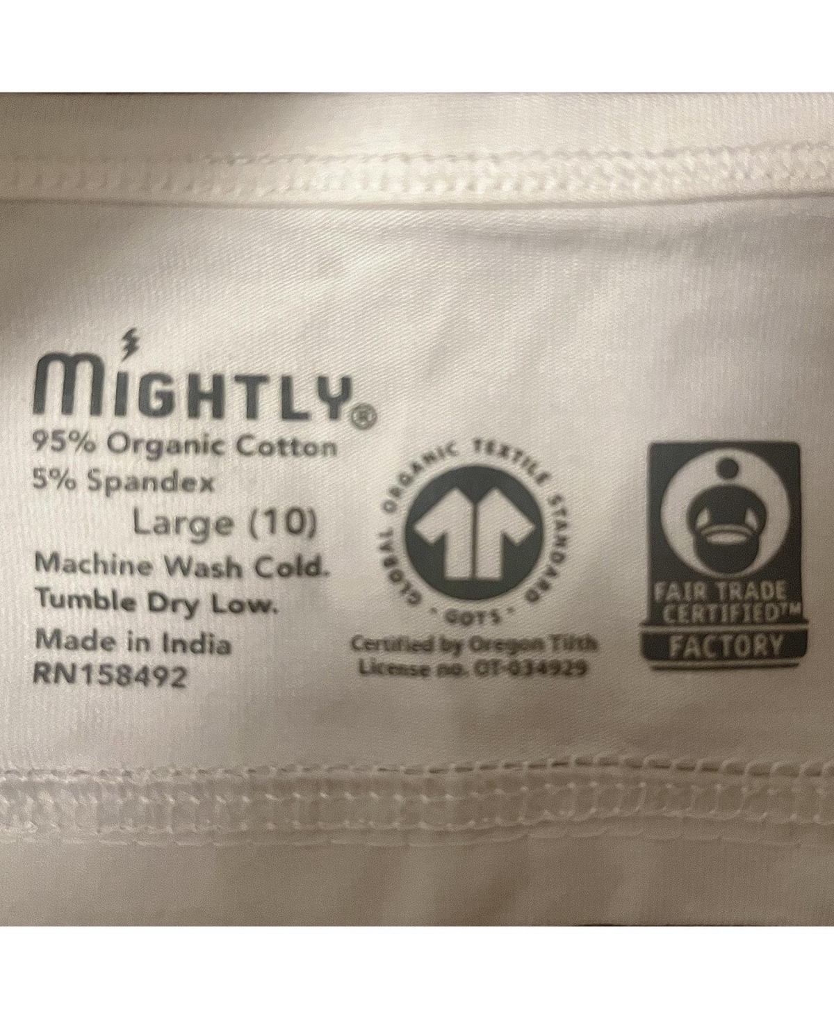 Mightly Girls Fair Trade Organic Cotton Sports Bras 3-pack - Black and white and gray