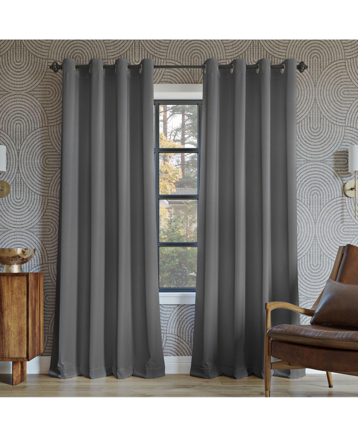 Oslo Theater Grade Extreme 100% Blackout Grommet Curtain Panel