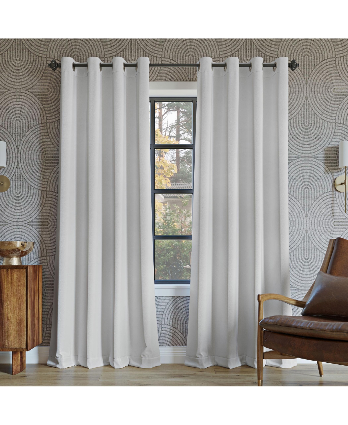 Oslo Theater Grade Extreme 100% Blackout Grommet Curtain Panel