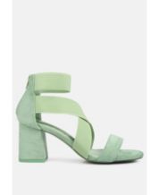 Macys green sandals top