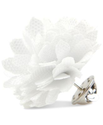 ConStruct - Men's Ceremony Satin Checkerboard Flower Lapel Pin