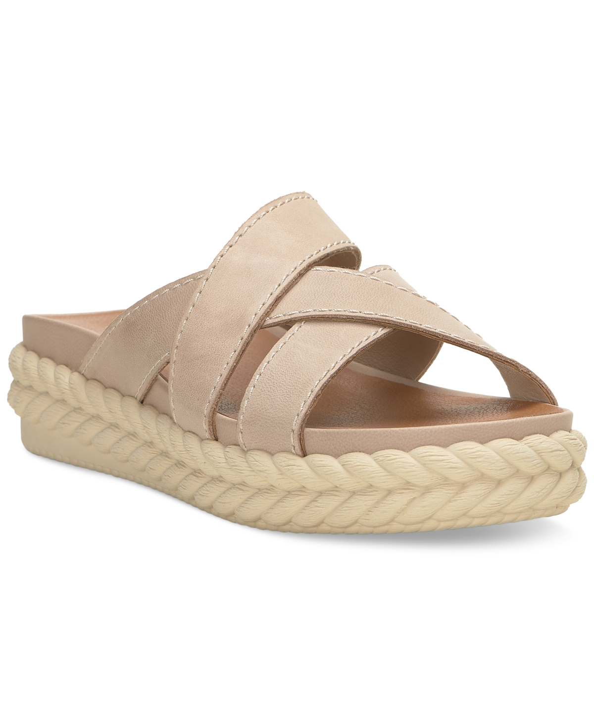 Lucky Brand Women's Loftee Crisscross Platform Espadrille Sandals