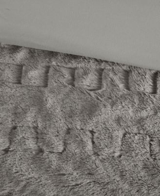 Blair Ruched 3-Pc. Faux Fur Comforter Set, King/California King