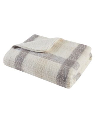 Bloomington Faux Mohair to Sherpa Throw, 50" x 60"