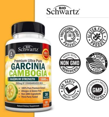 Bio Schwartz Garcinia Cambodia 1600mg 60 Capsules