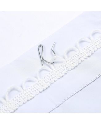 White Thermal Insulated 100% Blackout Window Liner for Living Room - Complete Darkness, Energy Efficient, Noise Reducing - Hooks Included