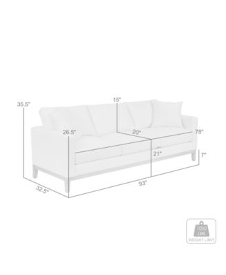 Donna 93" Upholstered Sofa