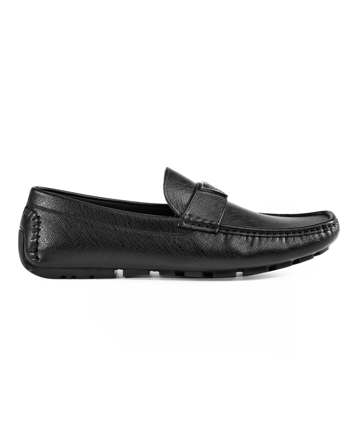 Мужские туфли GUESS Alai Moc Toe Slip On Driving, цвет: Чёрный — фото 2