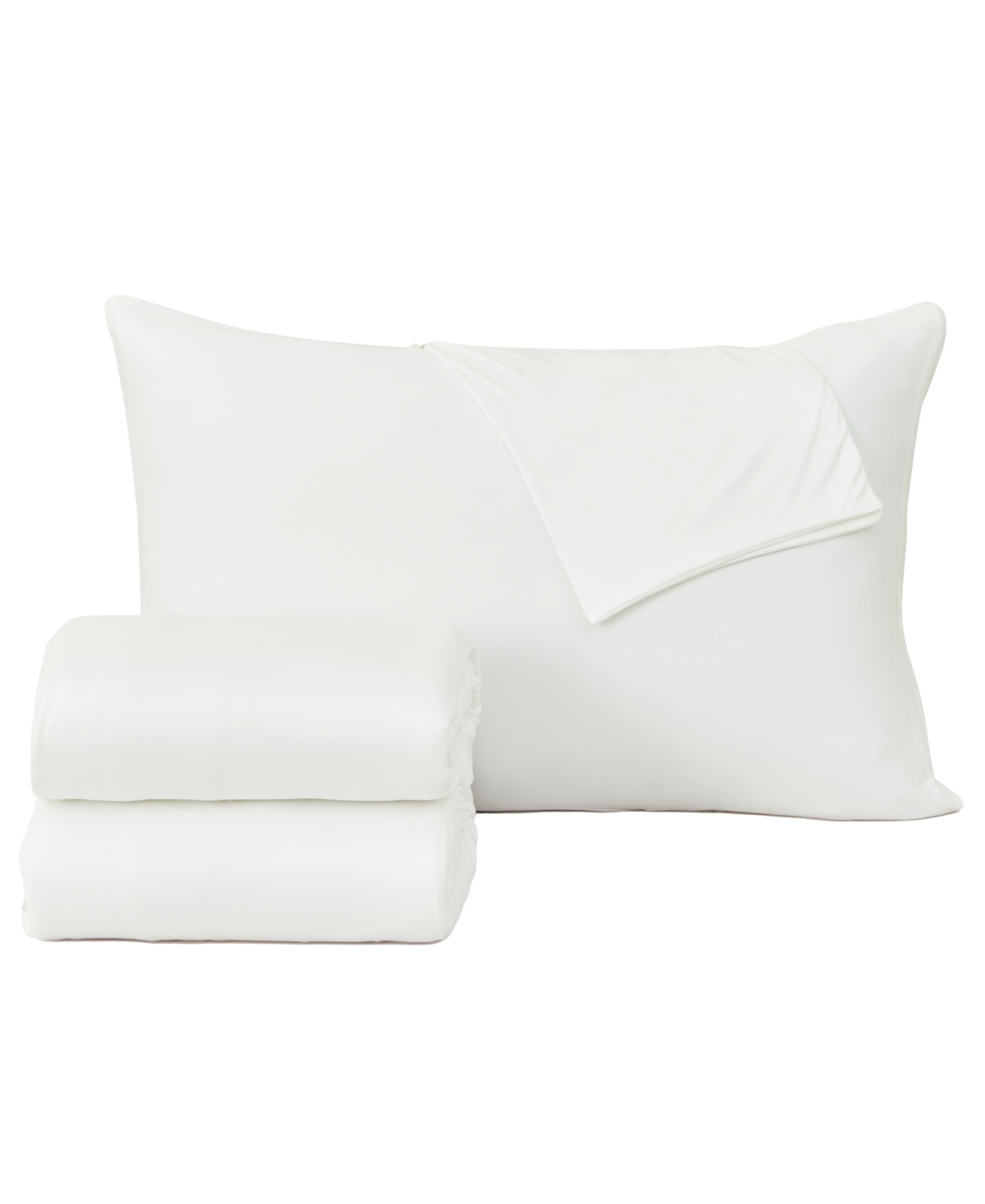 Shop Premium Comforts Performance Cooling Super Soft Polyester 3 Piece Sheet Set, Twin In Alpine White