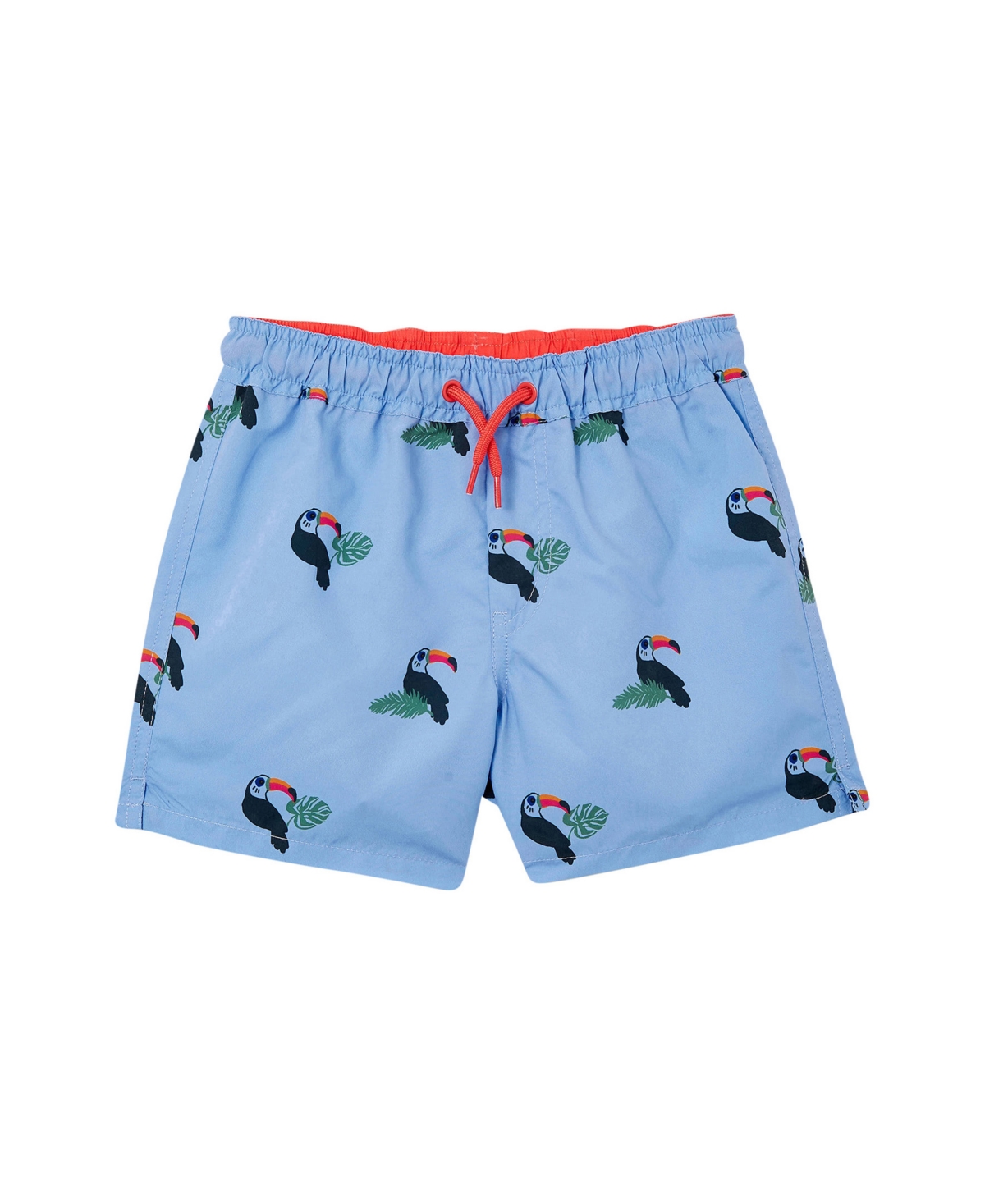 Cotton On Kids' Toddler And Little Boys Bailey Pull On Boardshorts In Dusk Blue,toucan