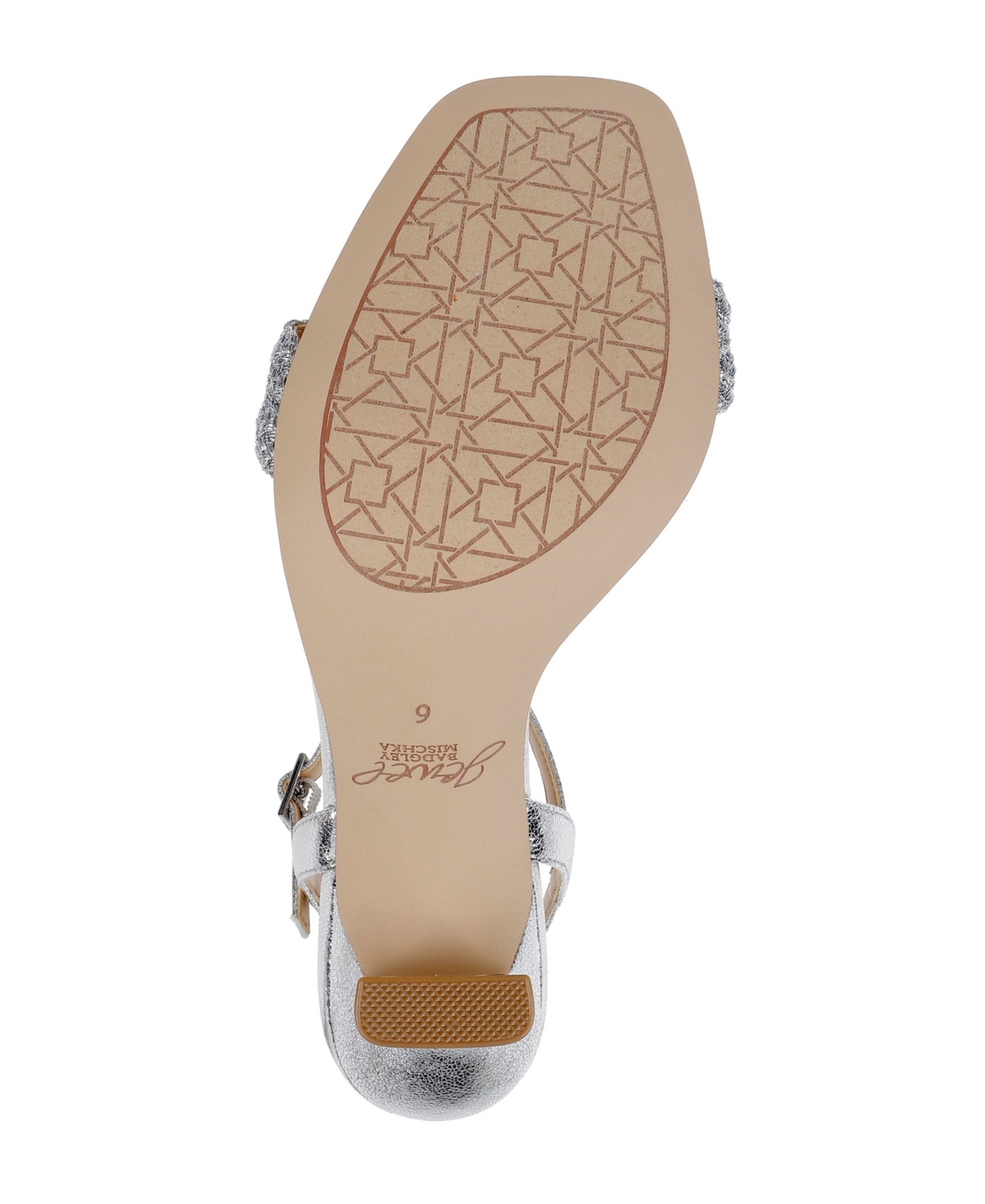 Jewel Badgley Mischka Women's Heddia Square Toe Evening Sandals