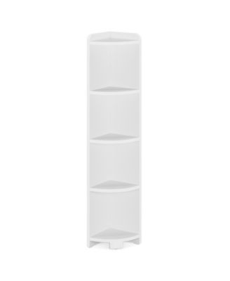 72-inch Tall Bookcase, Modern 6-Tier White Library Bookshelf with Storage Shelves