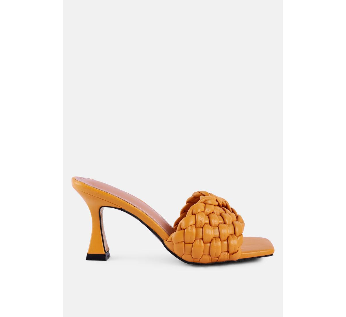 Women's Celie Woven Strap Mid Heel Sandals