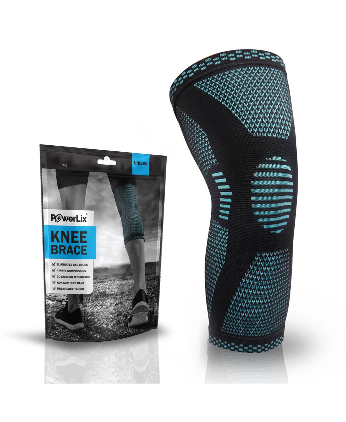 Powerlix Compression Knee Sleeve: Ultimate Support for Active Lifestyles and Injuries