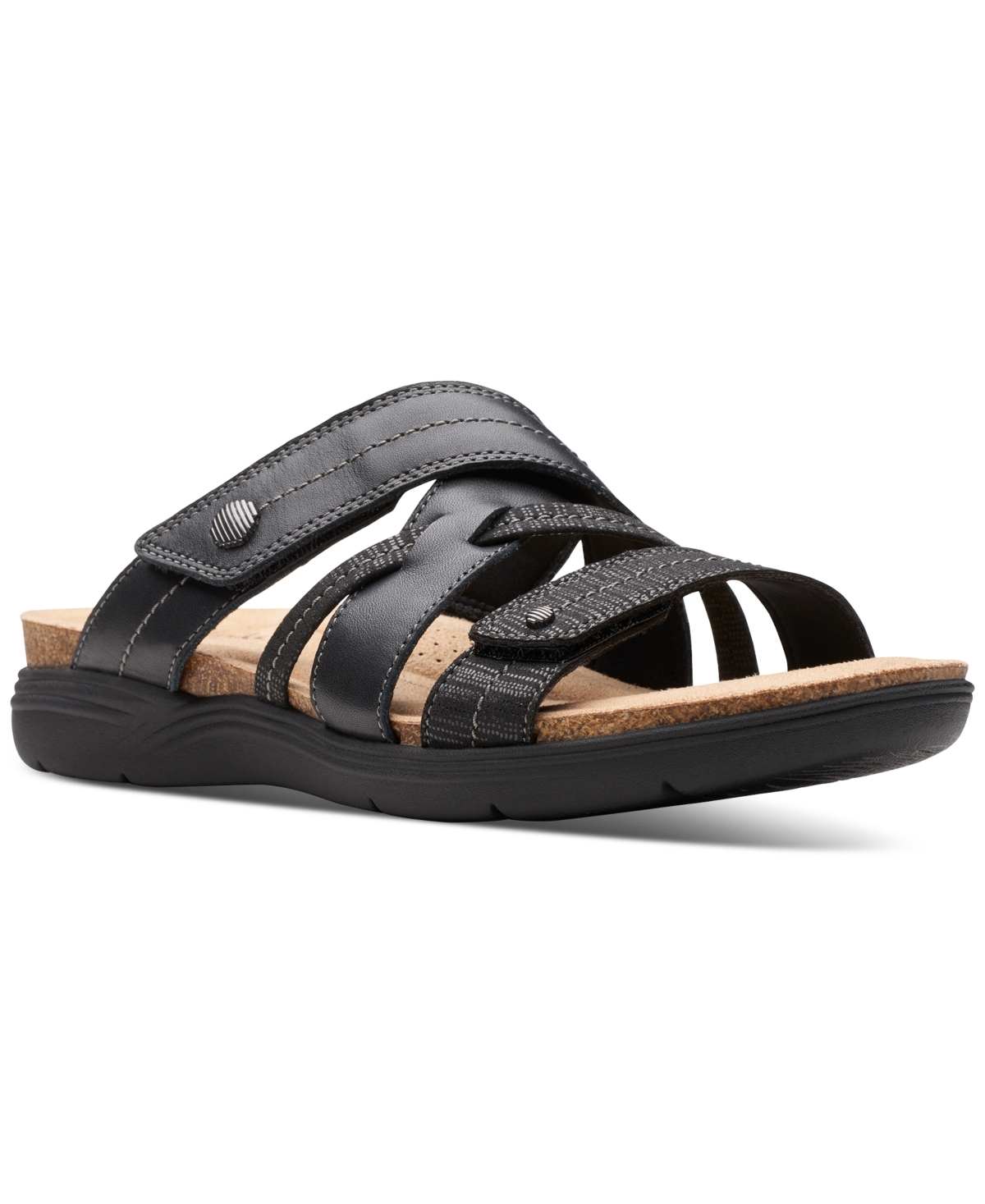 Clarks Women's April Willow Sandals In Black Leather