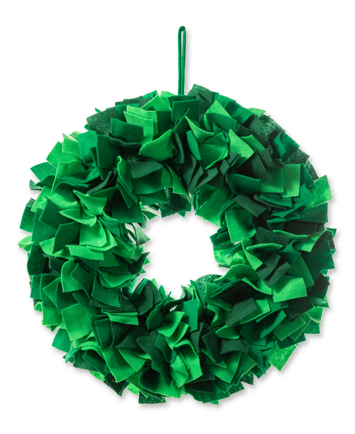 Glitzhome 19.25" D St. Patrick's Felt Wreath In Multi