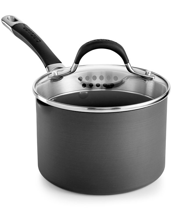 Circulon Momentum 2Qt. Covered Straining Saucepan & Reviews Cookware