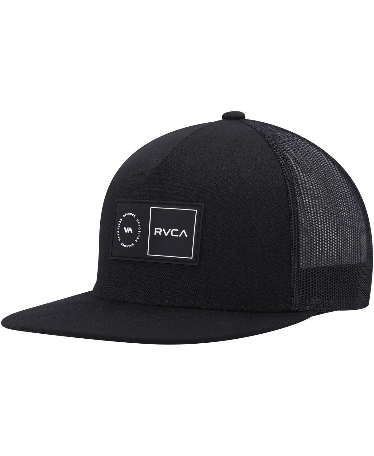 Rvca Men's  Black Platform Trucker Snapback Hat