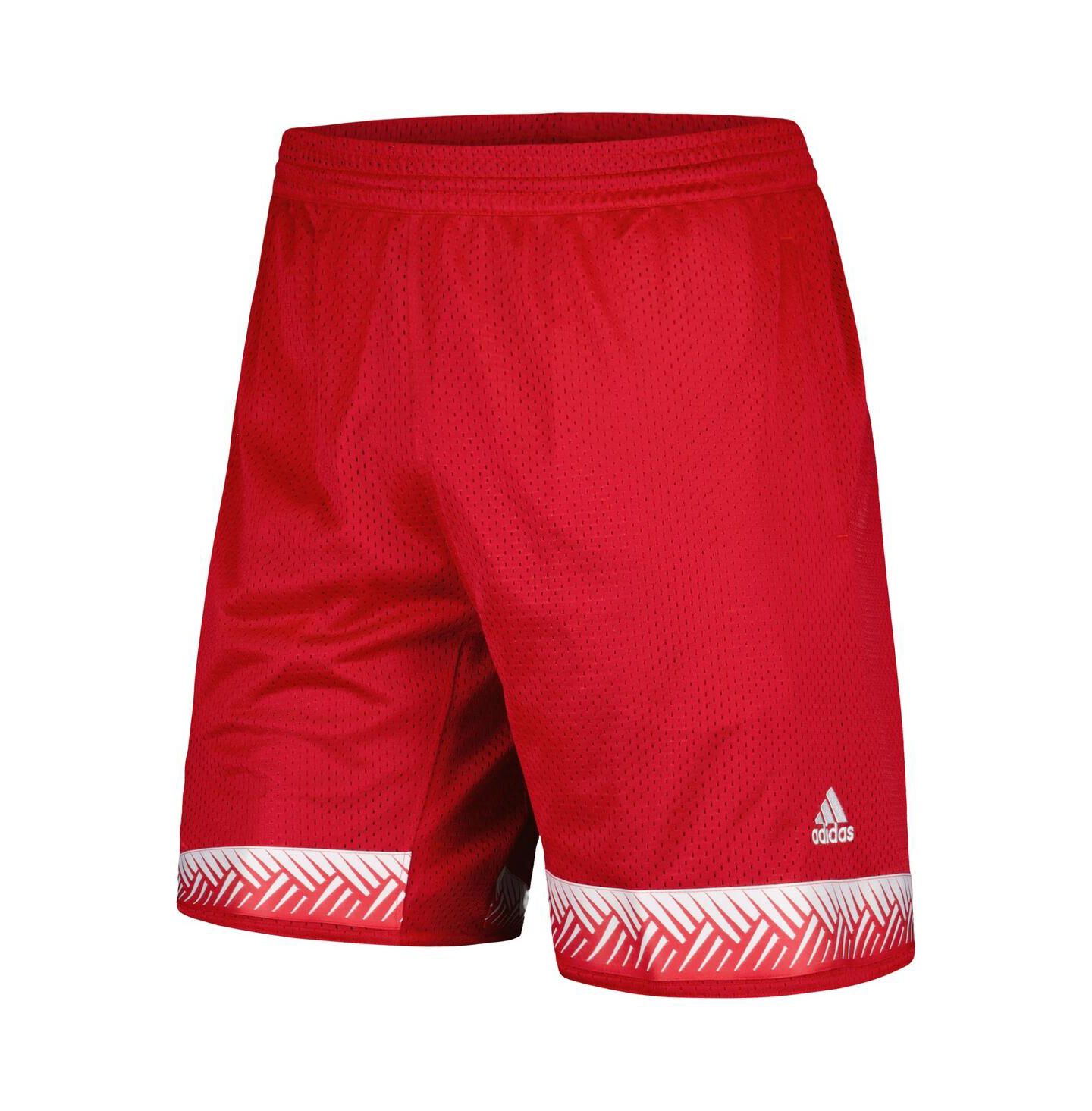 Мужские шорты adidas Scarlet Nebraska Huskers Swingman Replica Basketball — фото 3