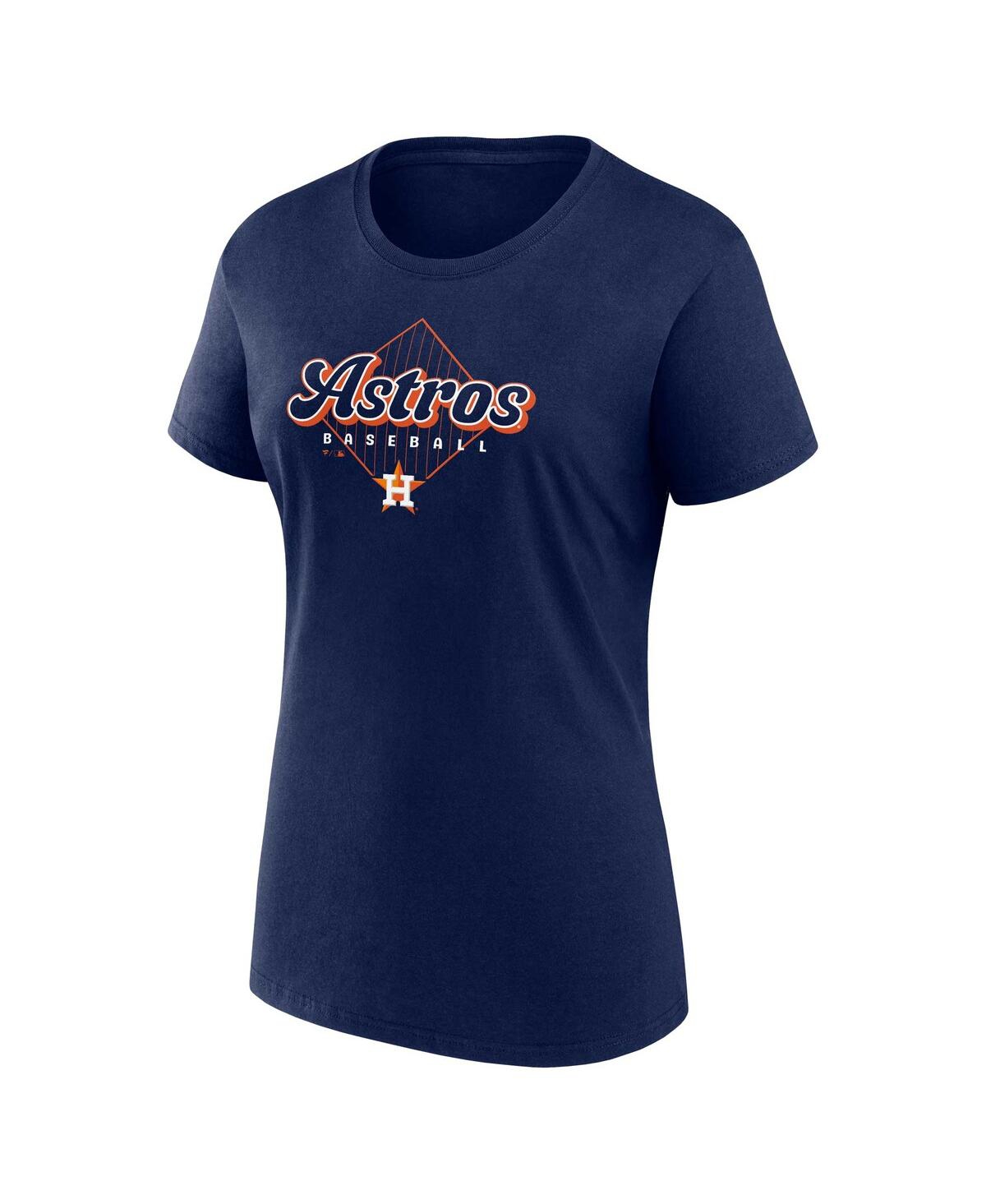 Shop Fanatics Women's  Orange, Navy Houston Astros T-shirt Combo Pack In Orange,navy