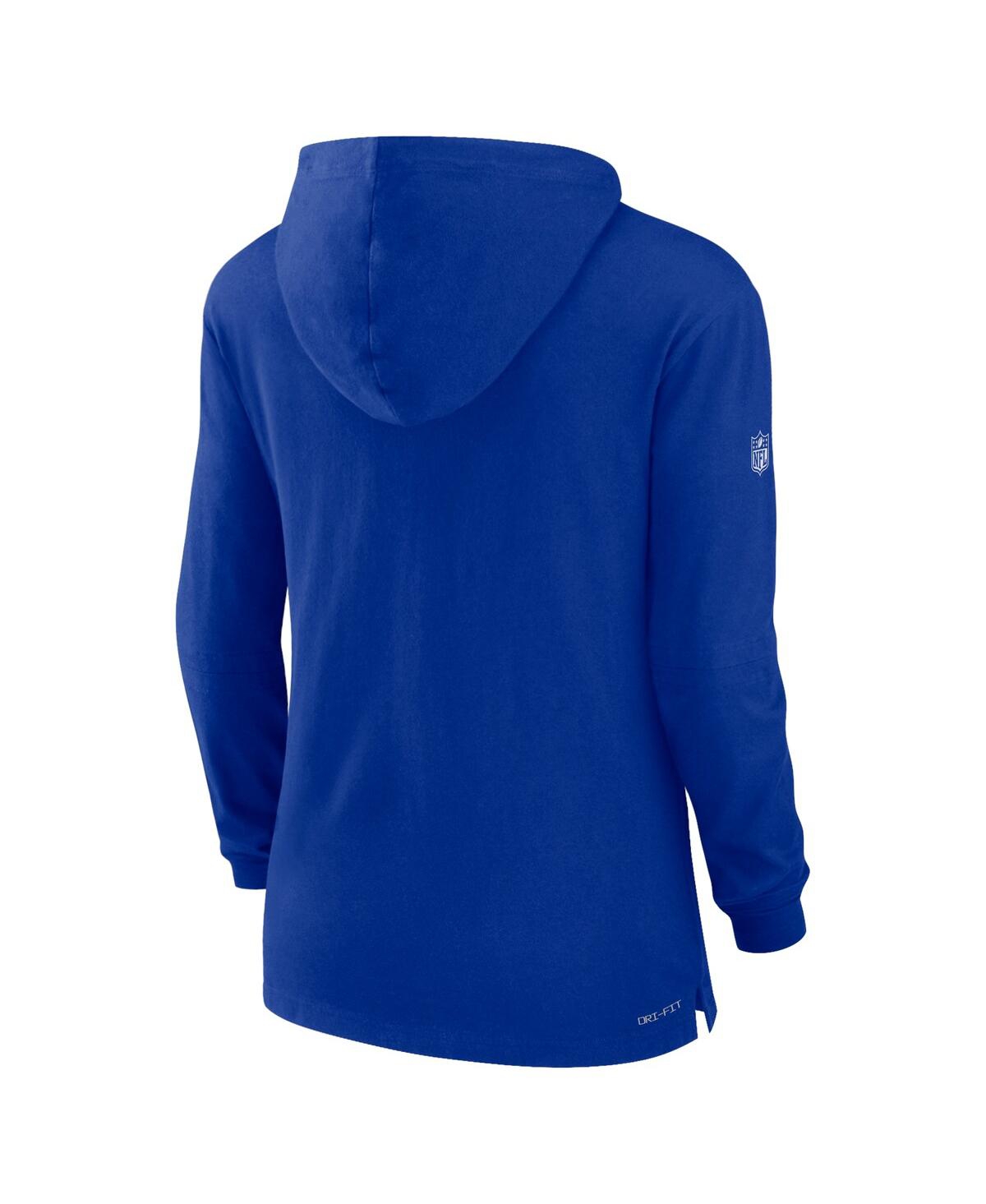 Women's NikeBuffalo Bills Sideline Performance Long Sleeve Hoodie T-shirt - Royal