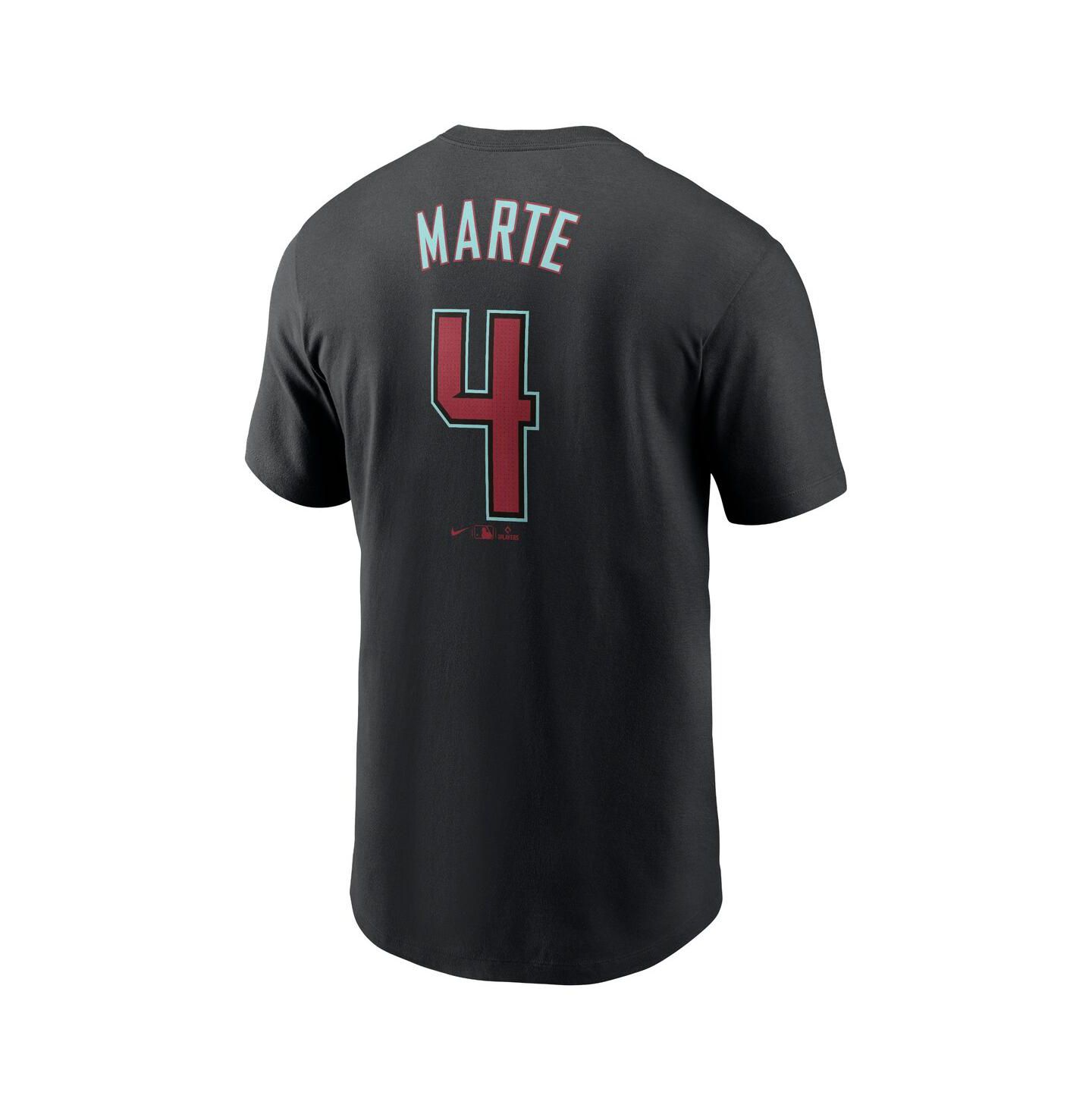 Мужская футболка Nike Ketel Marte Black Arizona Diamondbacks 2024 Fuse Name and Number — фото 2