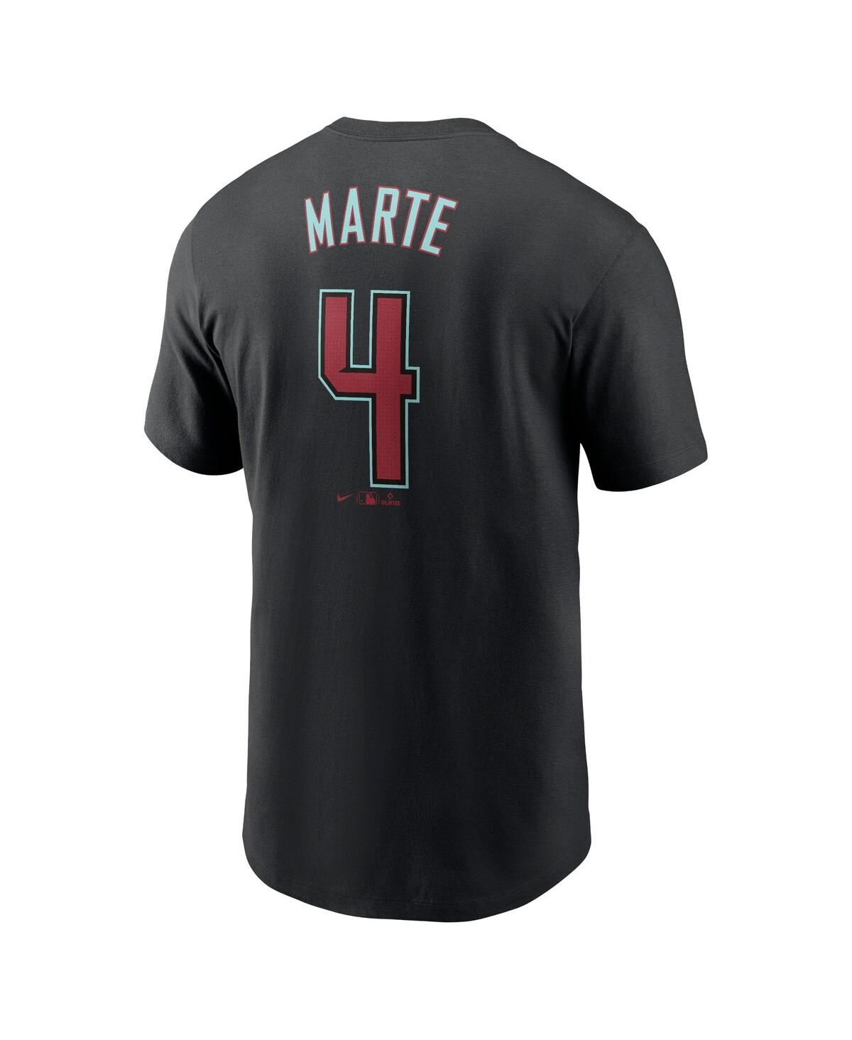 Men's Nike Ketel MarteArizona Diamondbacks 2024 Fuse Name and Number T-shirt - Black