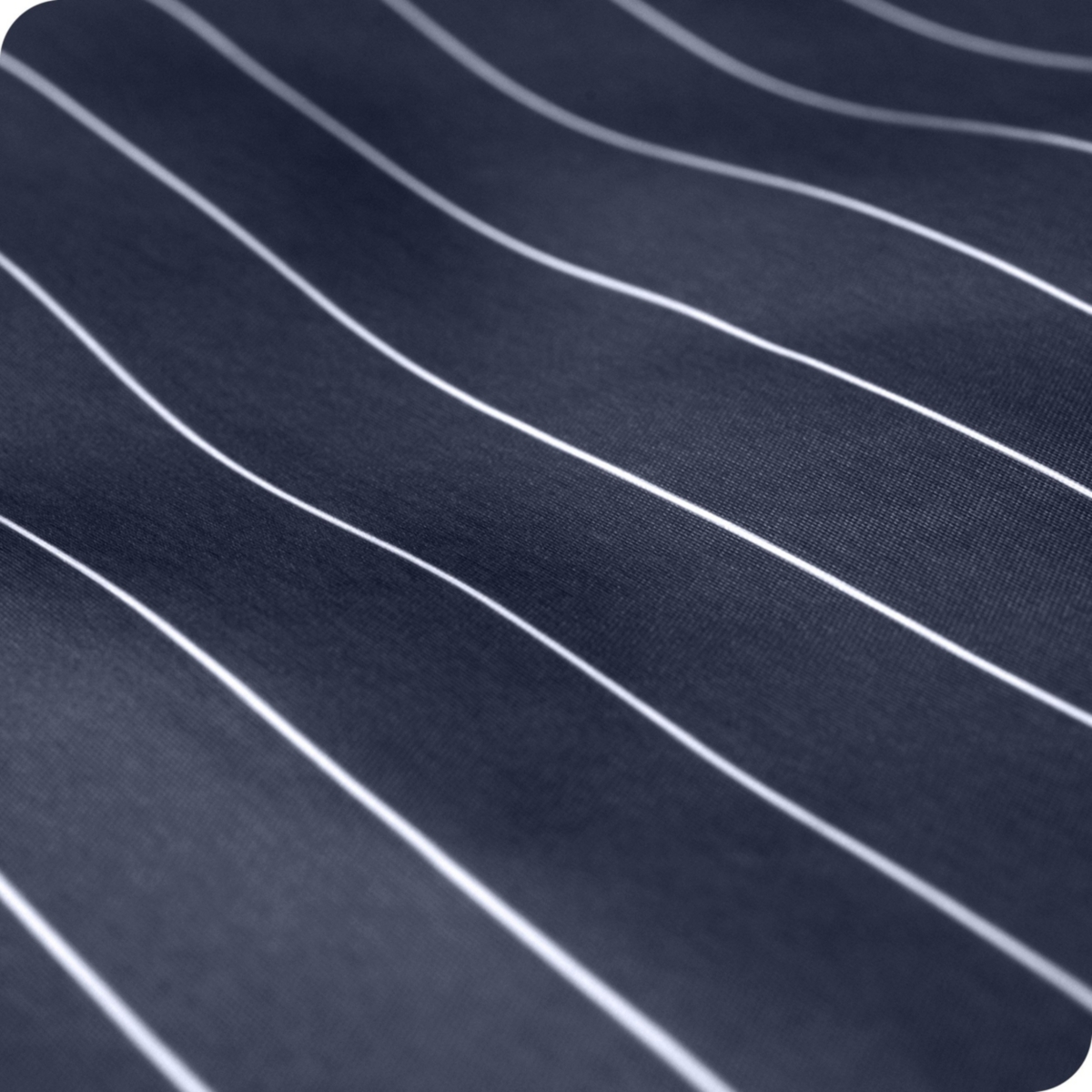 Bare Home Ultra-Soft Double Brushed Print Sheet Set - Pinstripe - midnight blue/white