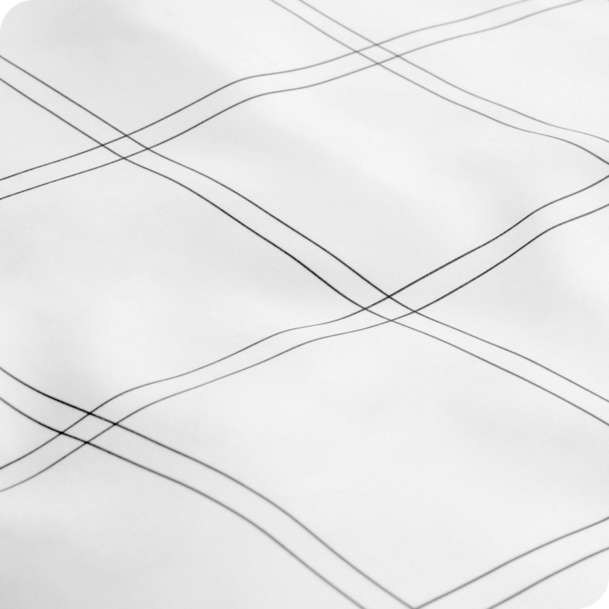 Bare Home Ultra-Soft Double Brushed Print Sheet Set - Plaid - white/grey