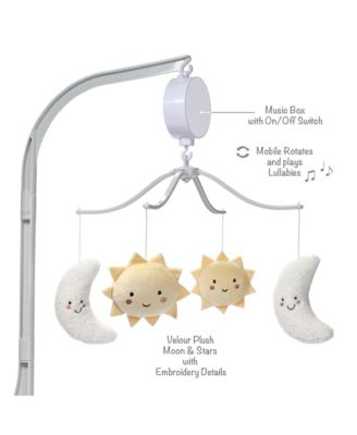 Bedtime Originals Celestial Musical Baby Crib Mobile Soother Toy