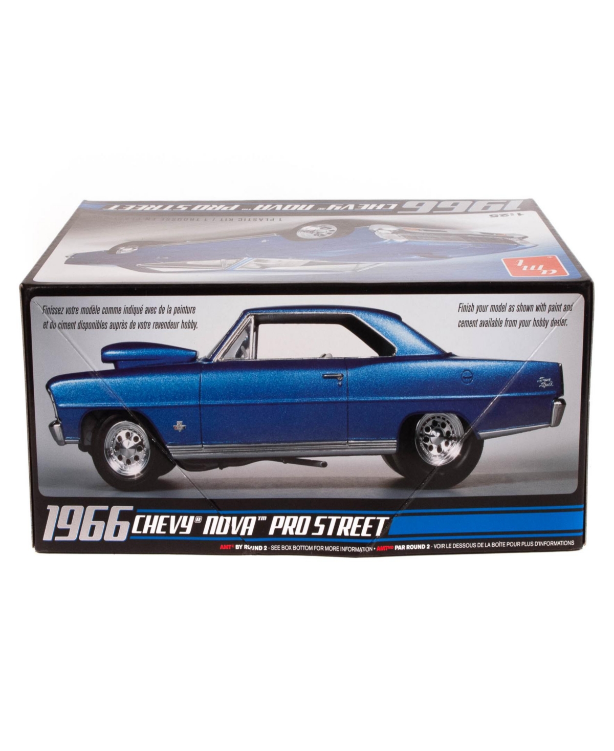 Round 2 1966 Chevy Nova Pro Street Model Kit In Multi