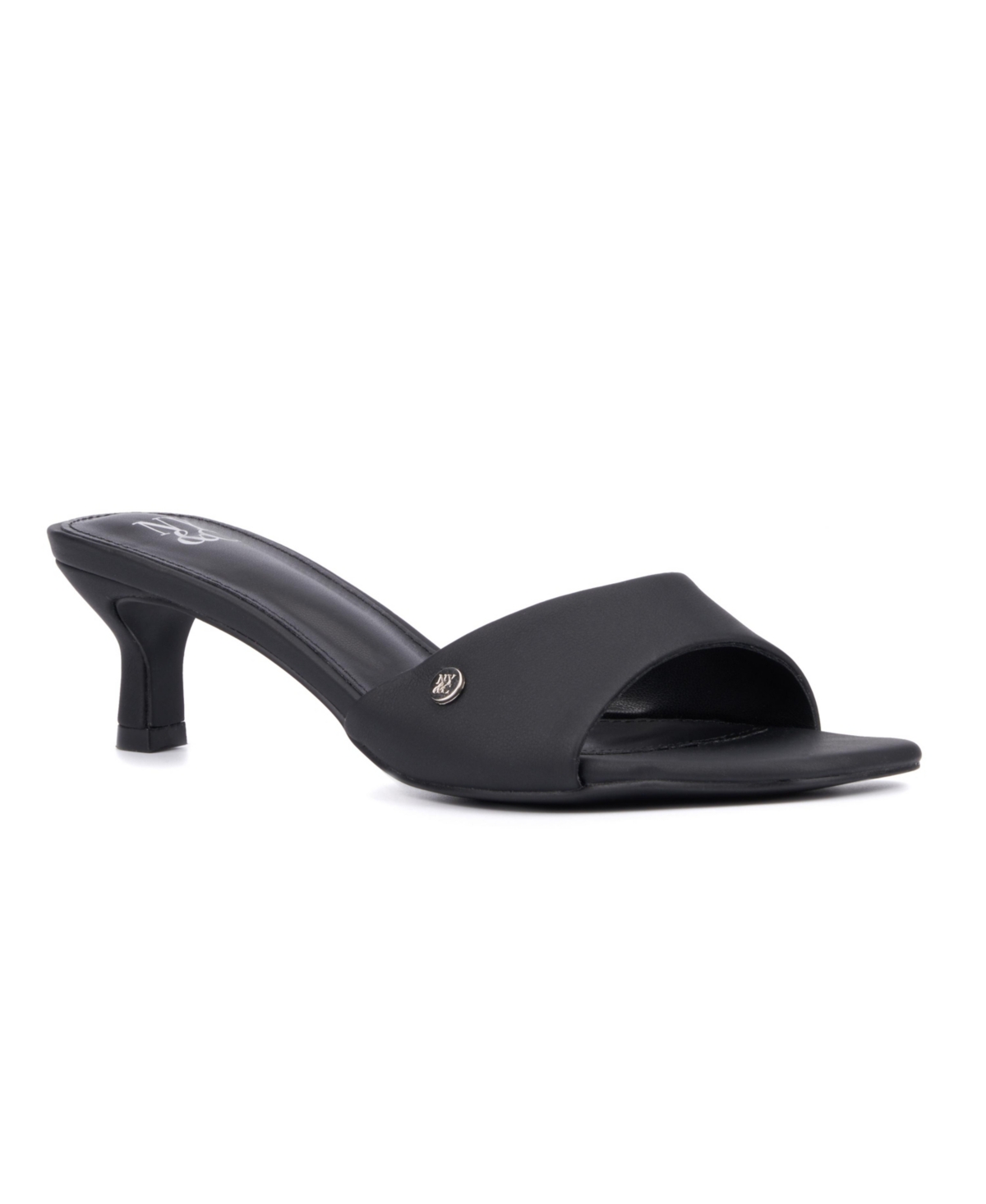 New York And Company Women's Gaia Kitten Heel Sandal In Black