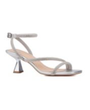 Silver sandals at macy's store