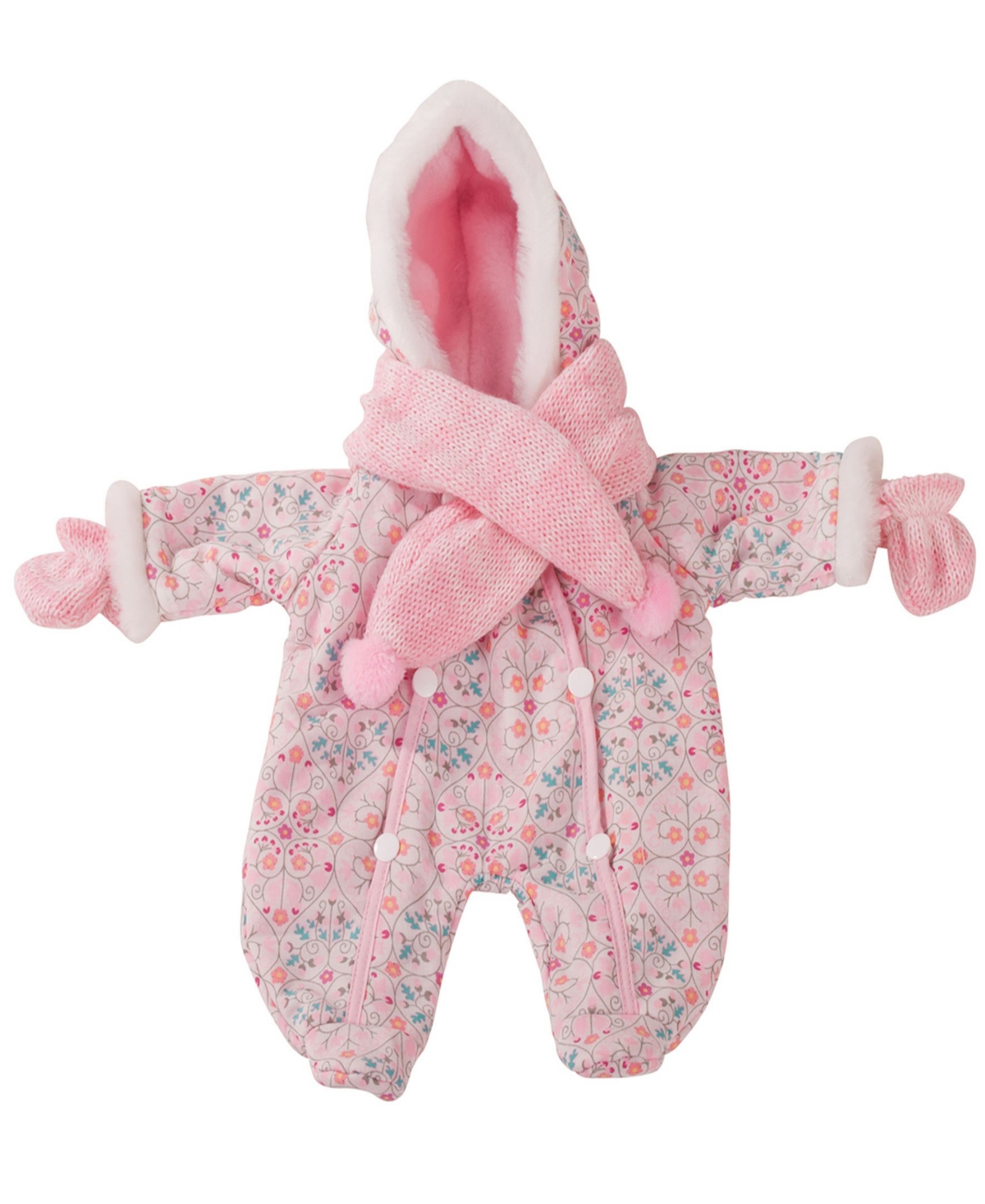 Götz Winter Snow Suit With Scarf And Mittens In Multi