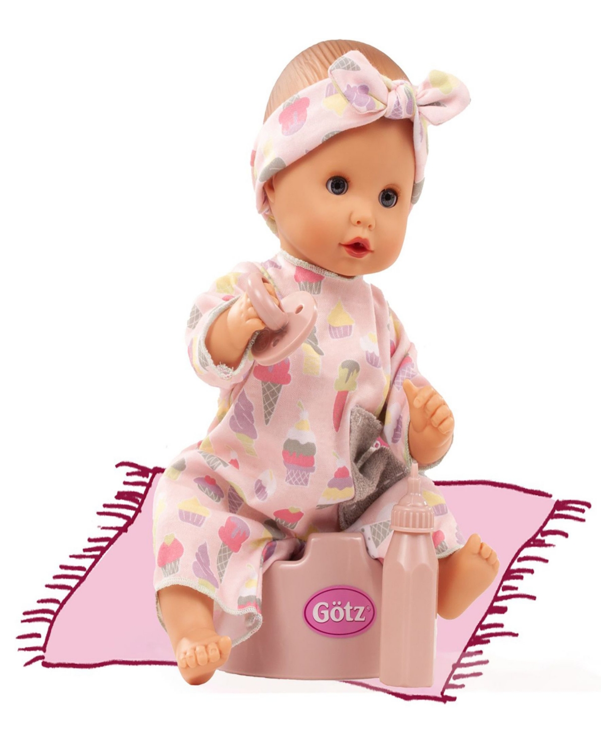 Shop Götz Sleepy Aquini Popsicle Baby Girl Doll In Multi