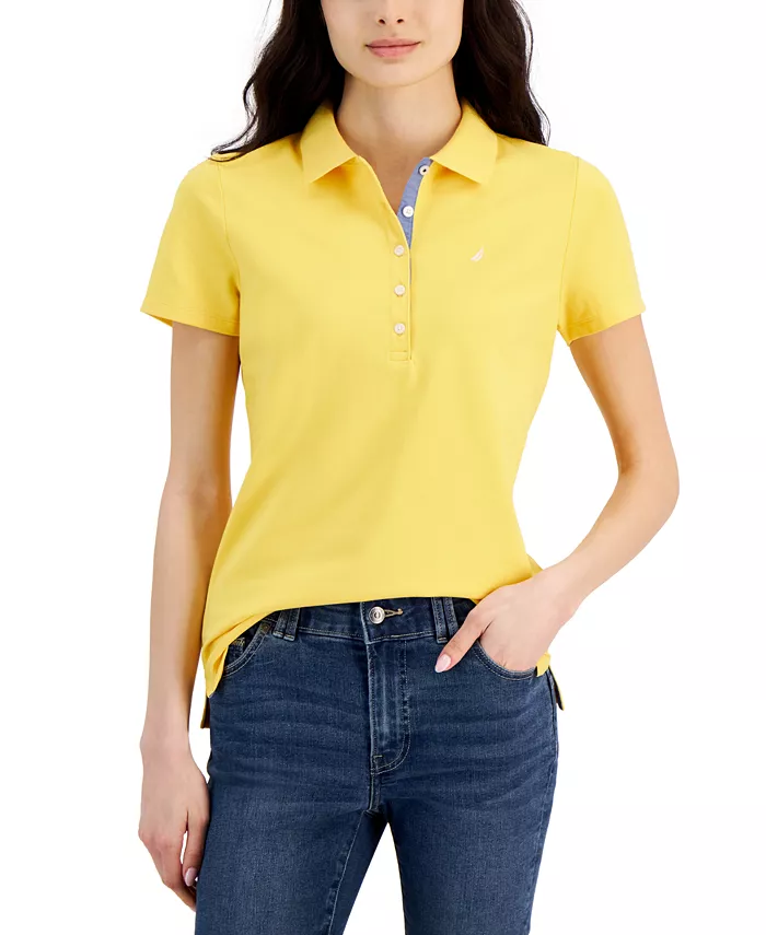 Women's Short-Sleeve Polo-Collar Shirt - thumbnail 7