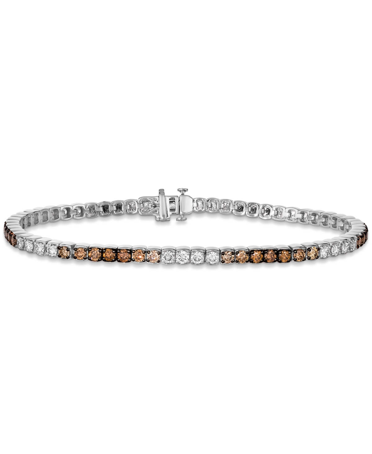 Le Vian Ombre Chocolate Ombre Diamond Tennis Bracelet (3-1/2 Ct. T.w.) In 14k Rose Gold (also Available In W In White Gold