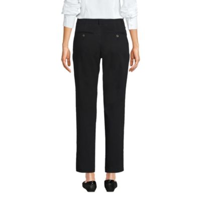 Women's Mid Rise Classic Straight Leg Chino Ankle Pants