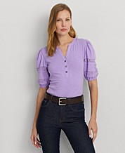 Lauren Ralph Lauren Purple Womens Tops - Macy's