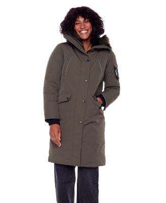 Women's Laurentian | Long Parka Winter With Faux Fur Hood