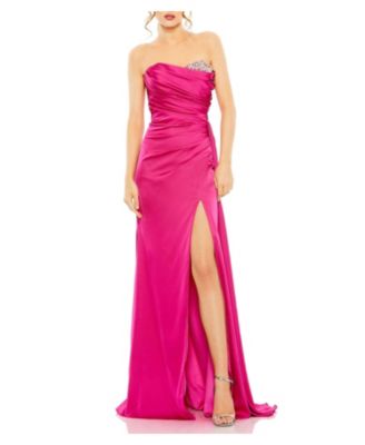 purple long dress A Line Tulle Prom Off The Shoulder Evening Dress TP1087 US12 / Custom Color wide-tank Color:Pink Oasis Sorority Rush Dress | Up Back Embellishment