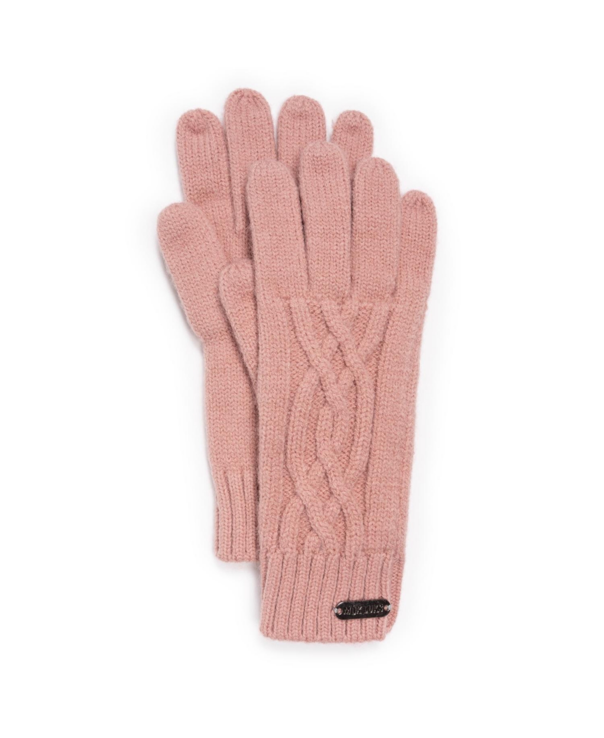 Women's Cozy Knit Gloves, Candied Peach, One Size - Candied peach
