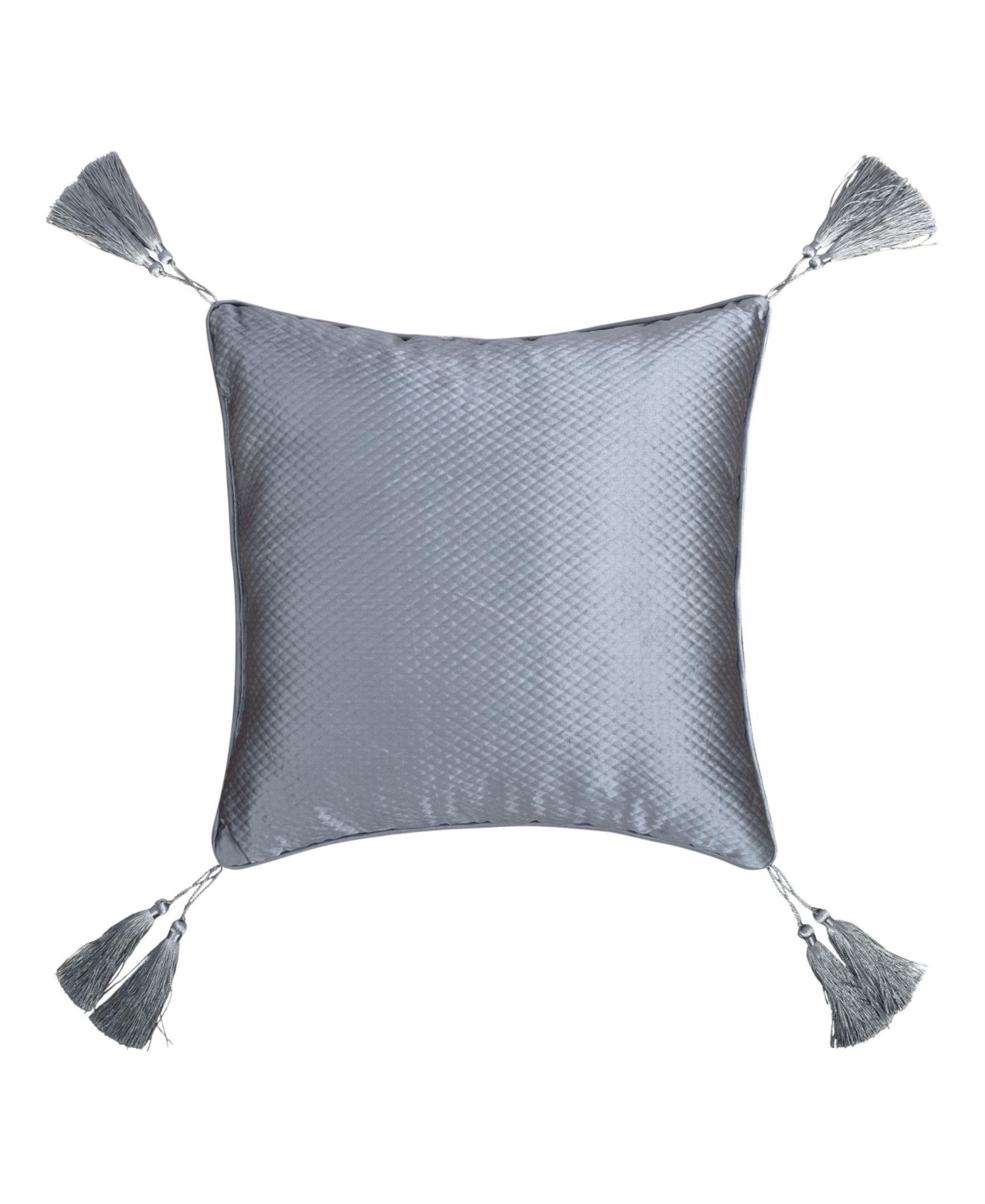 J Queen New York Dicaprio Embellished Decorative Pillow, 18" X 18" In Powder Blue