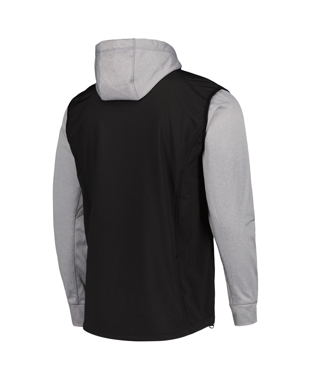 Shop Dunbrooke Men's  Black, Heather Gray San Francisco Giants Alpha Full-zip Jacket In Black,heather Gray