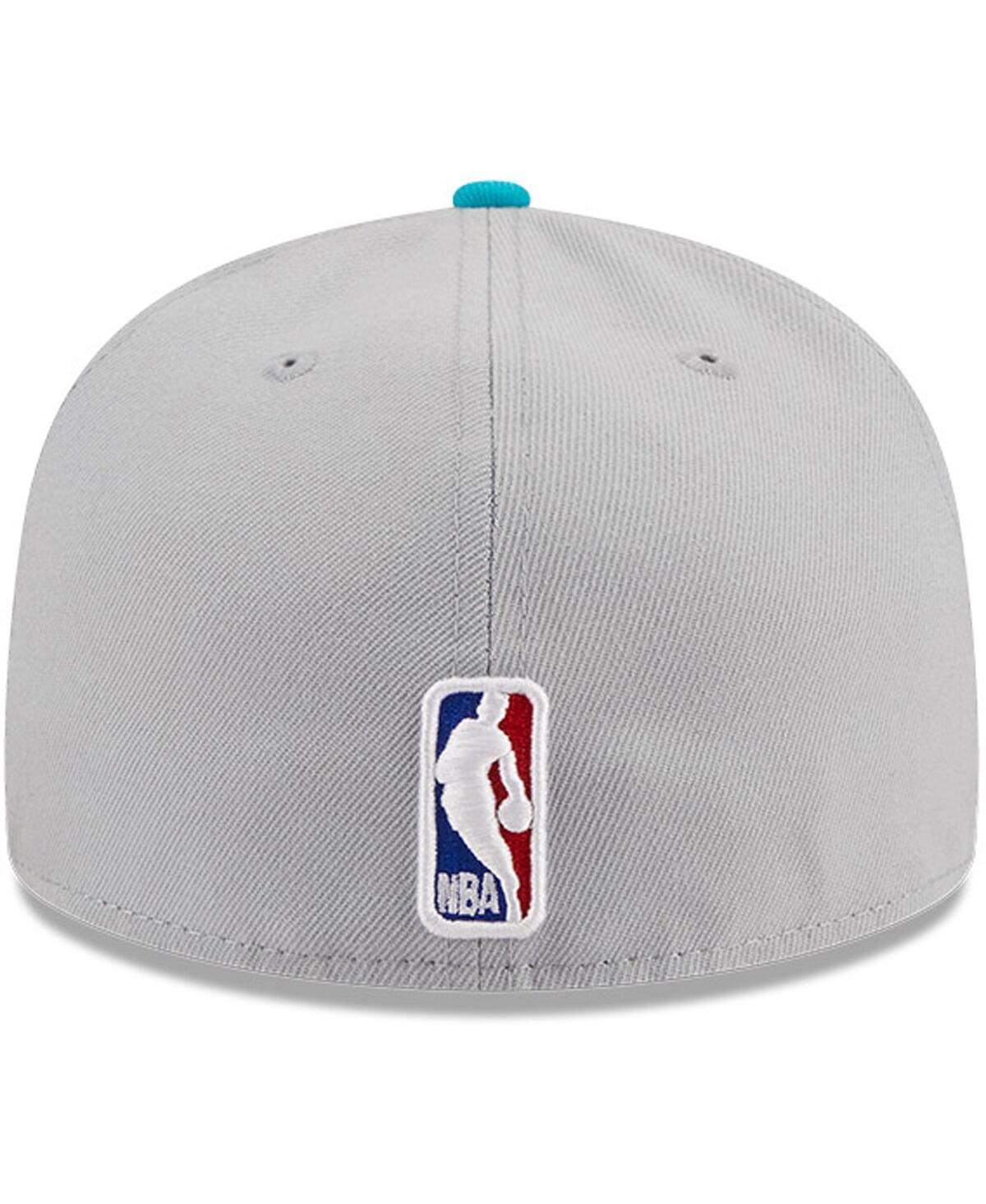 Men's New Era Teal Charlotte Hornets Tip-Off Two-Tone 59FIFTY Fitted Hat - Teal