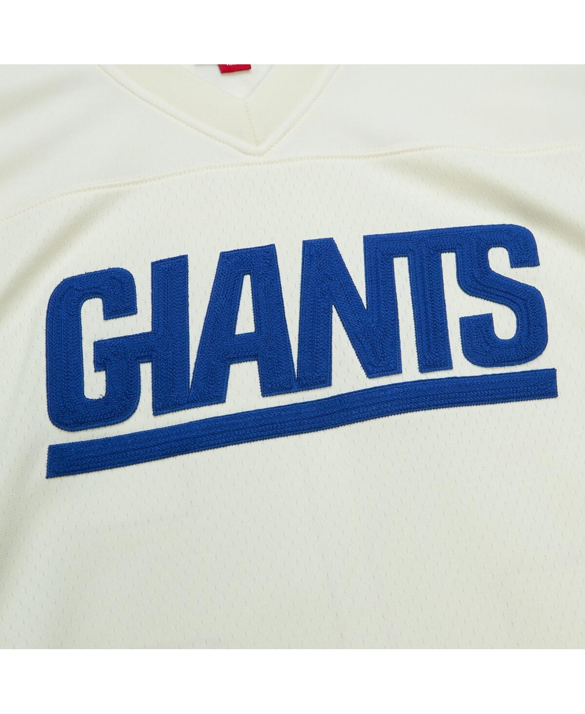 Men's Mitchell & Ness Lawrence TaylorNew York Giants Chainstitch Legacy Jersey - Cream