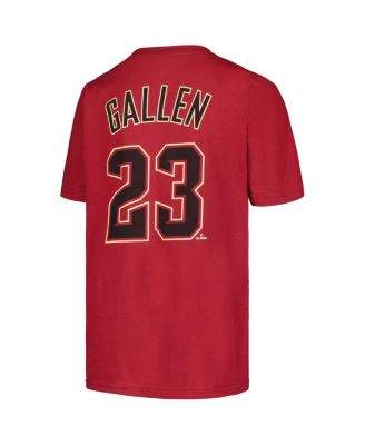 Big Boys Zac Gallen Red Arizona Diamondbacks Name and Number T-shirt